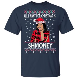 Cardi B All I Want For Christmas Is Shmoney Ugly Christmas Sweater