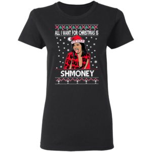 Cardi B All I Want For Christmas Is Shmoney Ugly Christmas Sweater