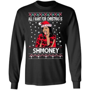 Cardi B All I Want For Christmas Is Shmoney Ugly Christmas Sweater