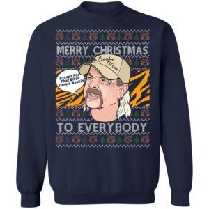 Joe Exotic Big Cat Rescue Carole Baskin SH300 Tiger King Merry Christmas Ugly Christmas Sweater