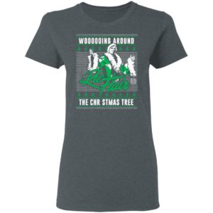 Woooooing Around The Christmas Tree Ugly Faux Knit Ric Flair Sweater