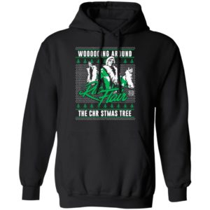 Woooooing Around The Christmas Tree Ugly Faux Knit Ric Flair Sweater