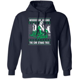 Woooooing Around The Christmas Tree Ugly Faux Knit Ric Flair Sweater