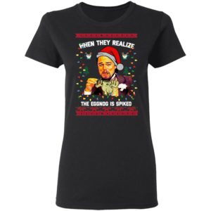 When They Realize The Eggong Is Spiked Leo Laughing Dank Meme Ugly Merry Christmas Sweater
