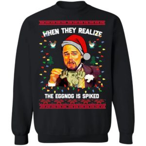When They Realize The Eggong Is Spiked Leo Laughing Dank Meme Ugly Merry Christmas Sweater