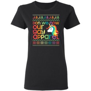 LGBT Unicorn Don We Now Our Gay Apparel Ugly Christmas Sweater