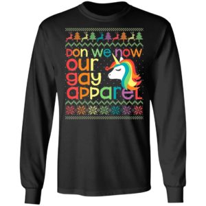 LGBT Unicorn Don We Now Our Gay Apparel Ugly Christmas Sweater