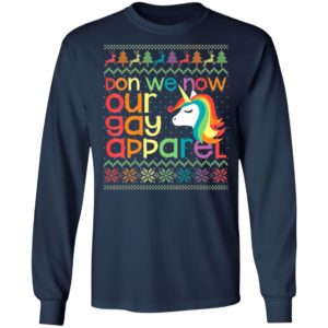 LGBT Unicorn Don We Now Our Gay Apparel Ugly Christmas Sweater
