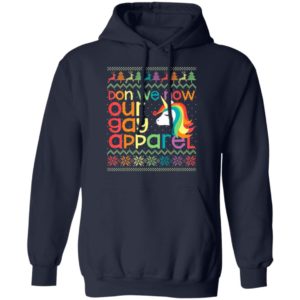 LGBT Unicorn Don We Now Our Gay Apparel Ugly Christmas Sweater