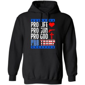 Pro Life Gun God Trump 2020 Election Campaign Shirt, Long Sleee