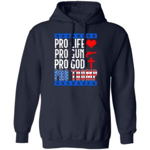 Pro Life Gun God Trump 2020 Election Campaign Shirt, Long Sleee