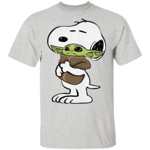 Snoopy Hug Baby Yoda Shirt, Long Sleeve, Hoodie