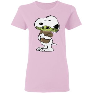 Snoopy Hug Baby Yoda Shirt, Long Sleeve, Hoodie