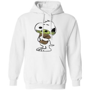Snoopy Hug Baby Yoda Shirt, Long Sleeve, Hoodie