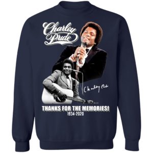 Charley Pride signature thanks for the memories 1934 2020 shirt