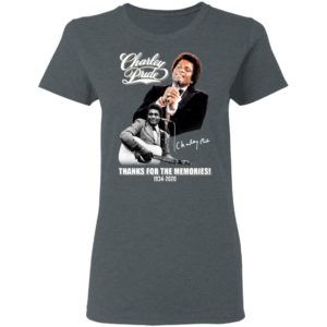 Charley Pride signature thanks for the memories 1934 2020 shirt