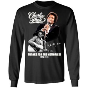 Charley Pride signature thanks for the memories 1934 2020 shirt