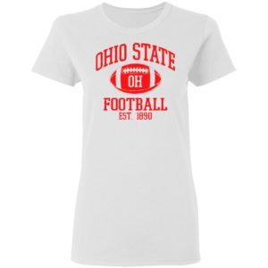 Vintage State of Ohio Columbus Striped Varsity Style shirt