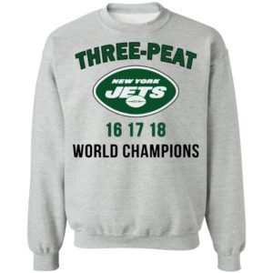 Three Peat New York Jets world Champions shirt