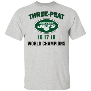 Three Peat New York Jets world Champions shirt