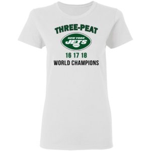 Three Peat New York Jets world Champions shirt
