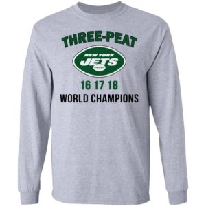 Three Peat New York Jets world Champions shirt