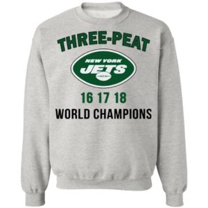 Three Peat New York Jets world Champions shirt