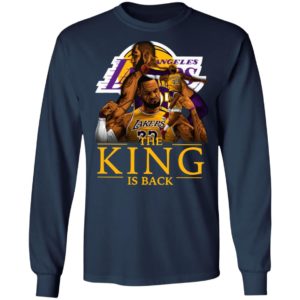 Awesome Los Angeles Lakers Lebron James The King Is Back Shirt