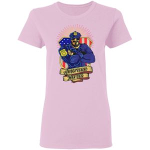 Police Man Ameican Heroes Us Flag Shirt
