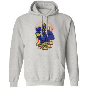 Police Man Ameican Heroes Us Flag Shirt