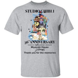 Studio Ghibli 36th Anniversary 1985 2021 Miyazaki Haya Shirt