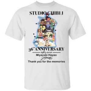 Studio Ghibli 36th Anniversary 1985 2021 Miyazaki Haya Shirt