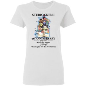 Studio Ghibli 36th Anniversary 1985 2021 Miyazaki Haya Shirt