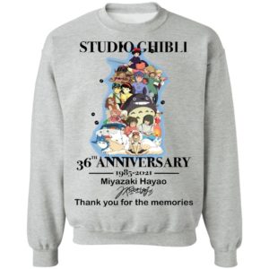 Studio Ghibli 36th Anniversary 1985 2021 Miyazaki Haya Shirt