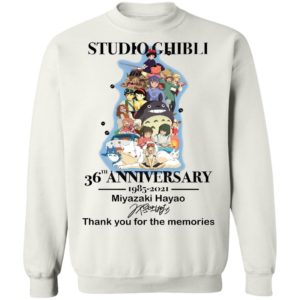 Studio Ghibli 36th Anniversary 1985 2021 Miyazaki Haya Shirt
