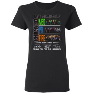 8 Year Chicago Med Fire PD signature thank you for the memories shirt