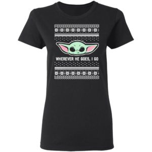Baby Yoda Where He Goes I Go Ugly Christmas Sweater