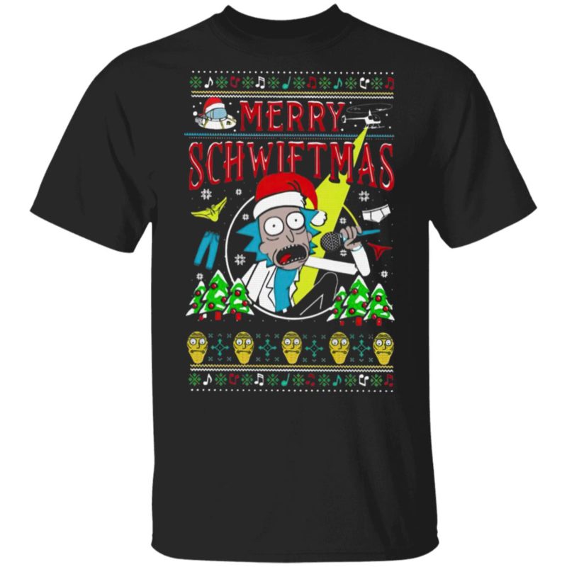 Rick Sanchez Merry Schwiftmas Ugly Christmas sweater