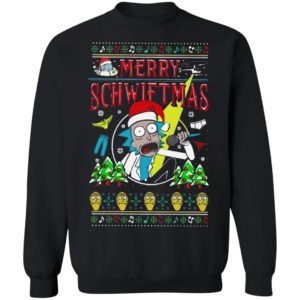Rick Sanchez Merry Schwiftmas Ugly Christmas sweater