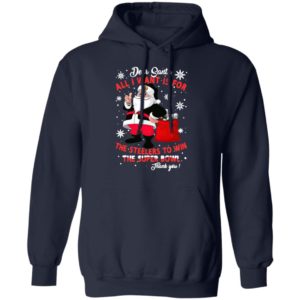 Dear Santa all I want is for the Chiefs to win the super bowl thank you Christmas shirt