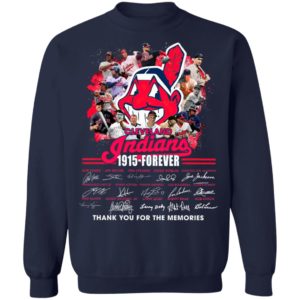 Cleveland Indians 1915 Forever Thank You For The Memories Signatures Shirt