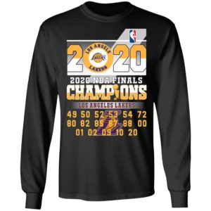 Los Angeles Lakers 2020 Nba Finals Champions 49 50 52 53 54 Shirt