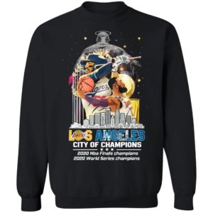 Los Angeles Lakers And Los Angeles Dodgers City Of Champions 2020 Nba Finals World Series Shirt