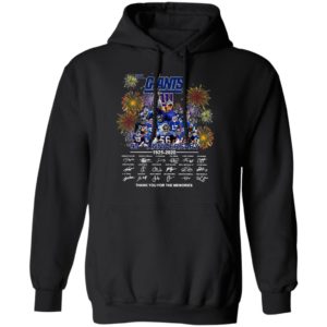 The New York Giants 95th Anniversary 1925 2020 Thank You For The Memories Signatures Shirt