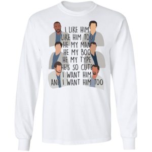 I Like Him Like Him Too He My Man He My Boo Shirt