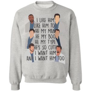 I Like Him Like Him Too He My Man He My Boo Shirt