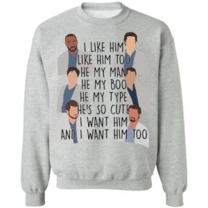 I Like Him Like Him Too He My Man He My Boo Shirt