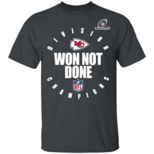 Kansas City Chiefs 2020 AFC West Division Champions Won Not Done shirt