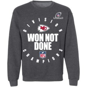 Kansas City Chiefs 2020 AFC West Division Champions Won Not Done shirt