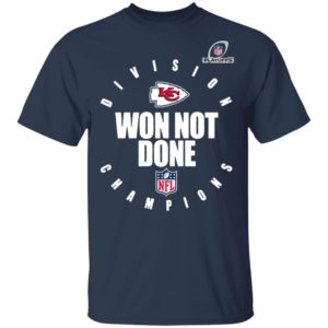 Kansas City Chiefs 2020 AFC West Division Champions Won Not Done shirt
